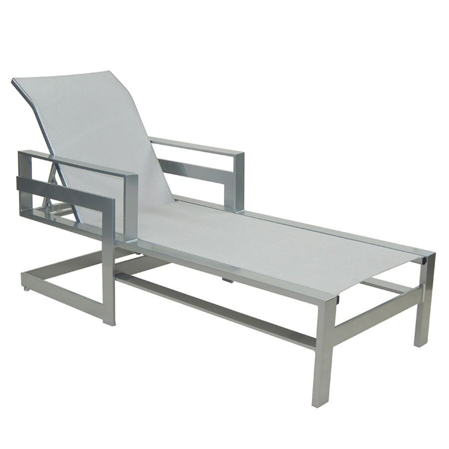 Castelle Outdoor Furniture Eclipse Adjustable Sling Chaise Lounge 1772S Norwood Furniture