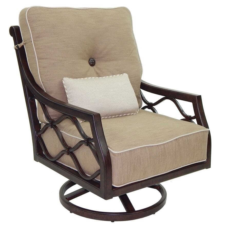 Castelle Villa Bianca High Back Cushioned Lounge Swivel Rocker 1116T