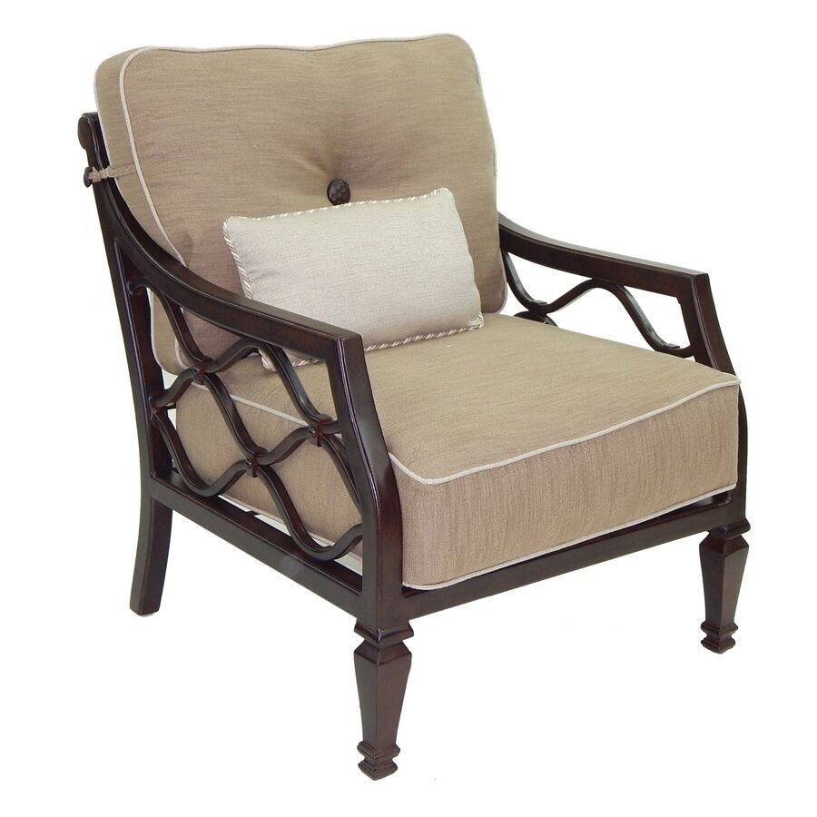 Castelle Outdoor Patio Villa Bianca Cushioned Lounge Chair 1110t
