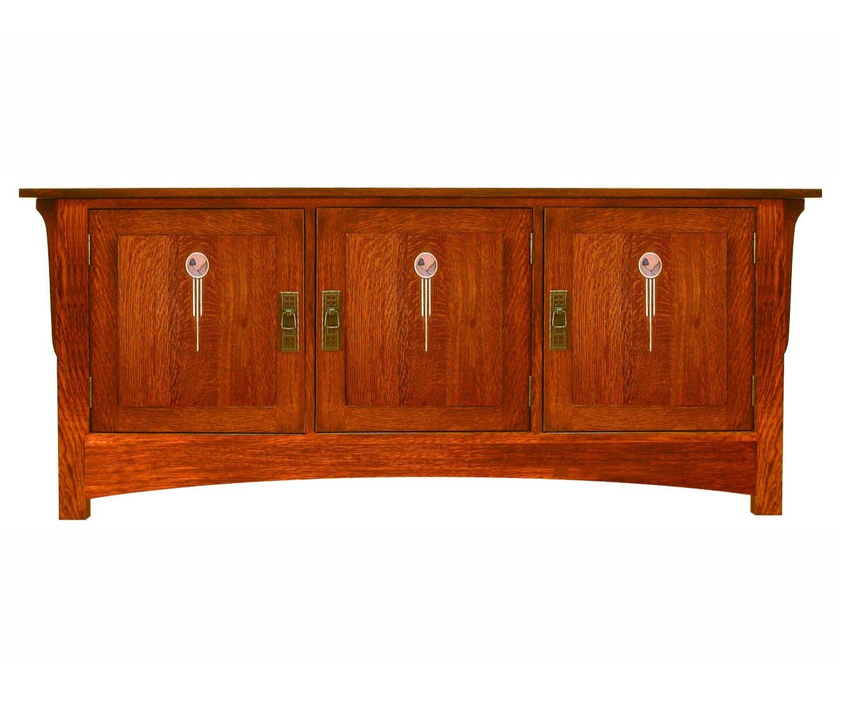  Craftsman 3-Door TV Console 