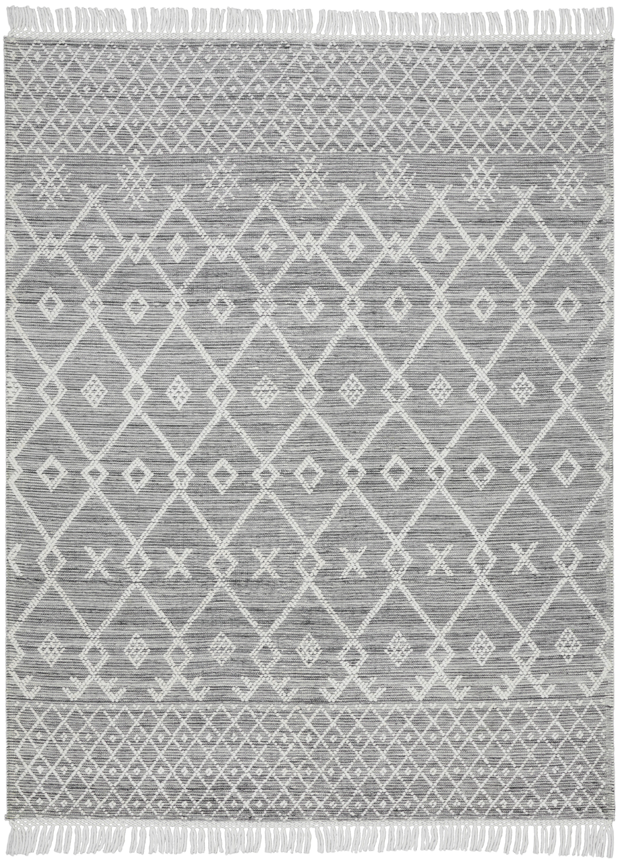 Nicole Curtis Area Rugs Series 3 SR302 Grey/Ivory Area Rug SR302 Grey