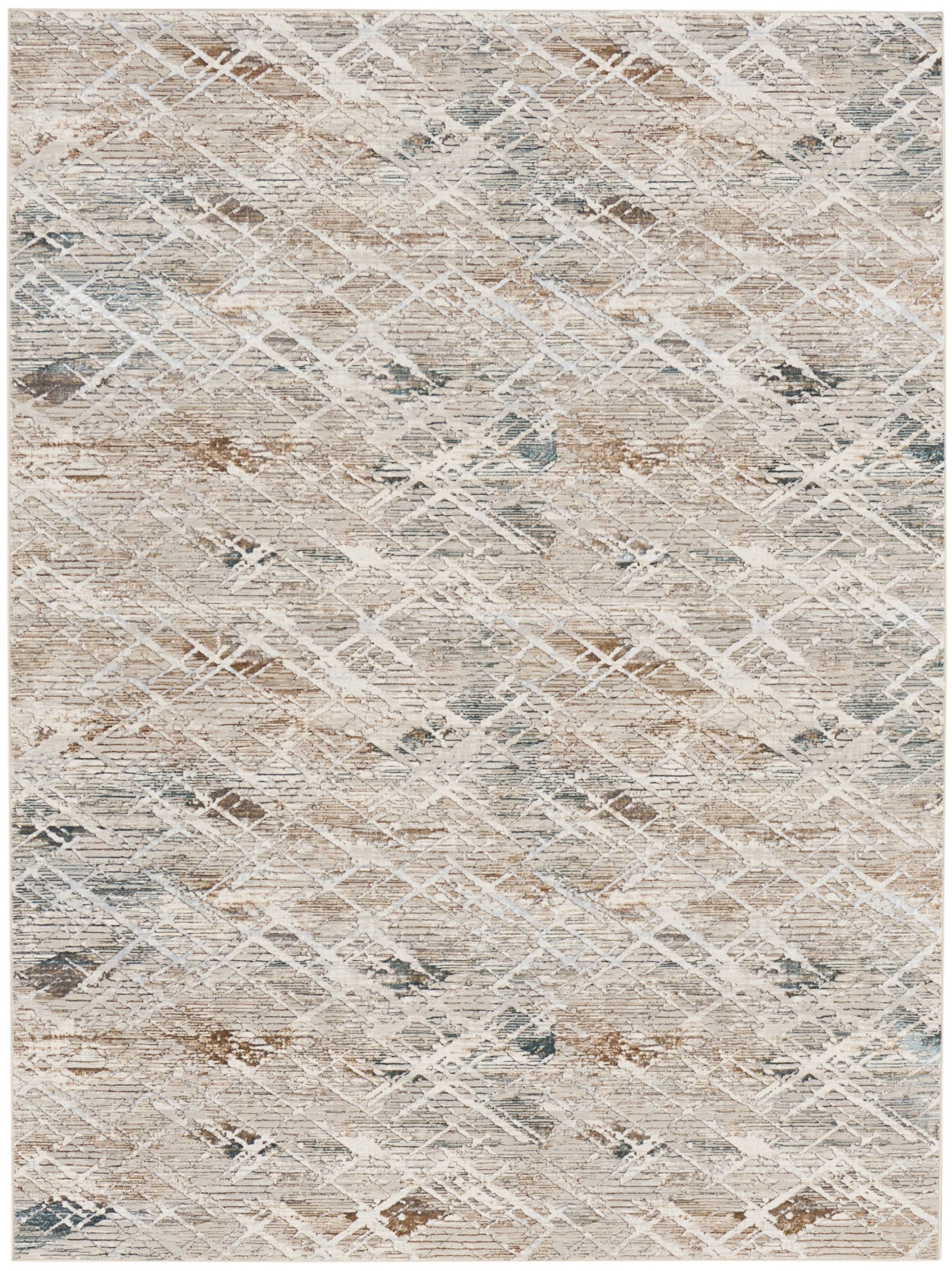 Nourison Home Area Rugs Nourison Glitz 9' x 12' Grey Multicolor 