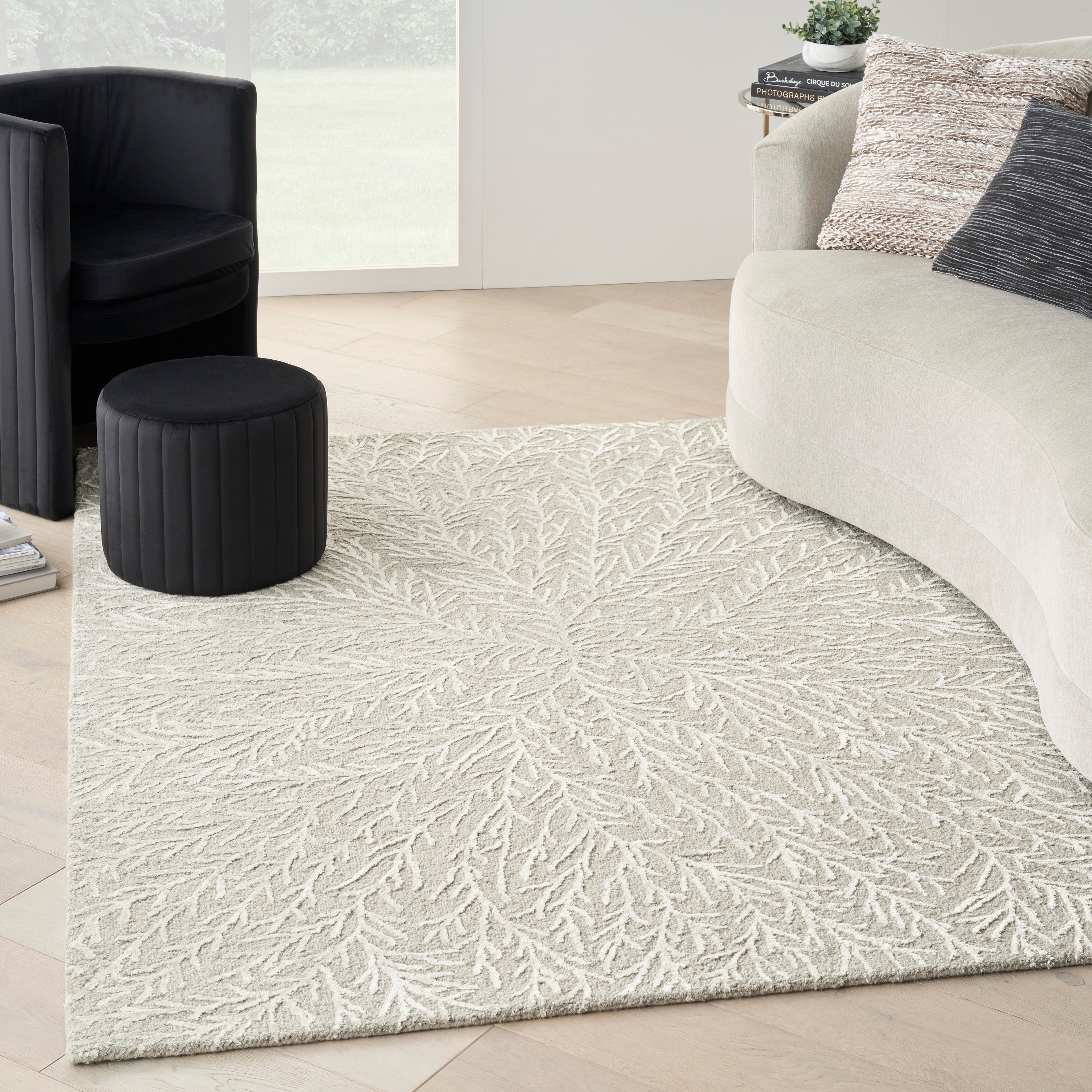 Michael Amini Area Rugs Michael Amini Ma30 Star Ivory Area Rug