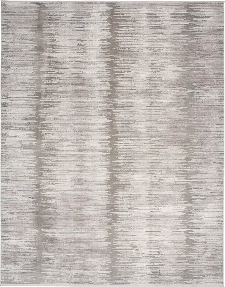 Nourison Home Abstract Hues ABH03 Grey White Area Rug ABH03 Grey White