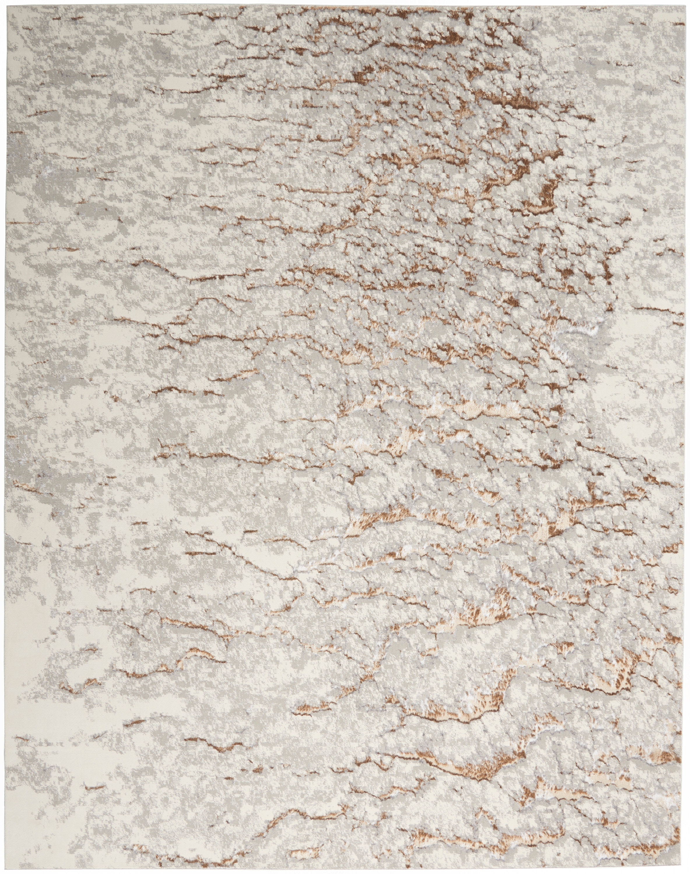 Inspire Me! Home Decor Area Rugs Metallic MTL02 Grey Mocha Area Rug
