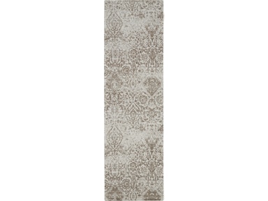 Nourison Floor Coverings Damask Das06 White 8 Runner Flat Hallway Rug 099446166753 Mclaughlins