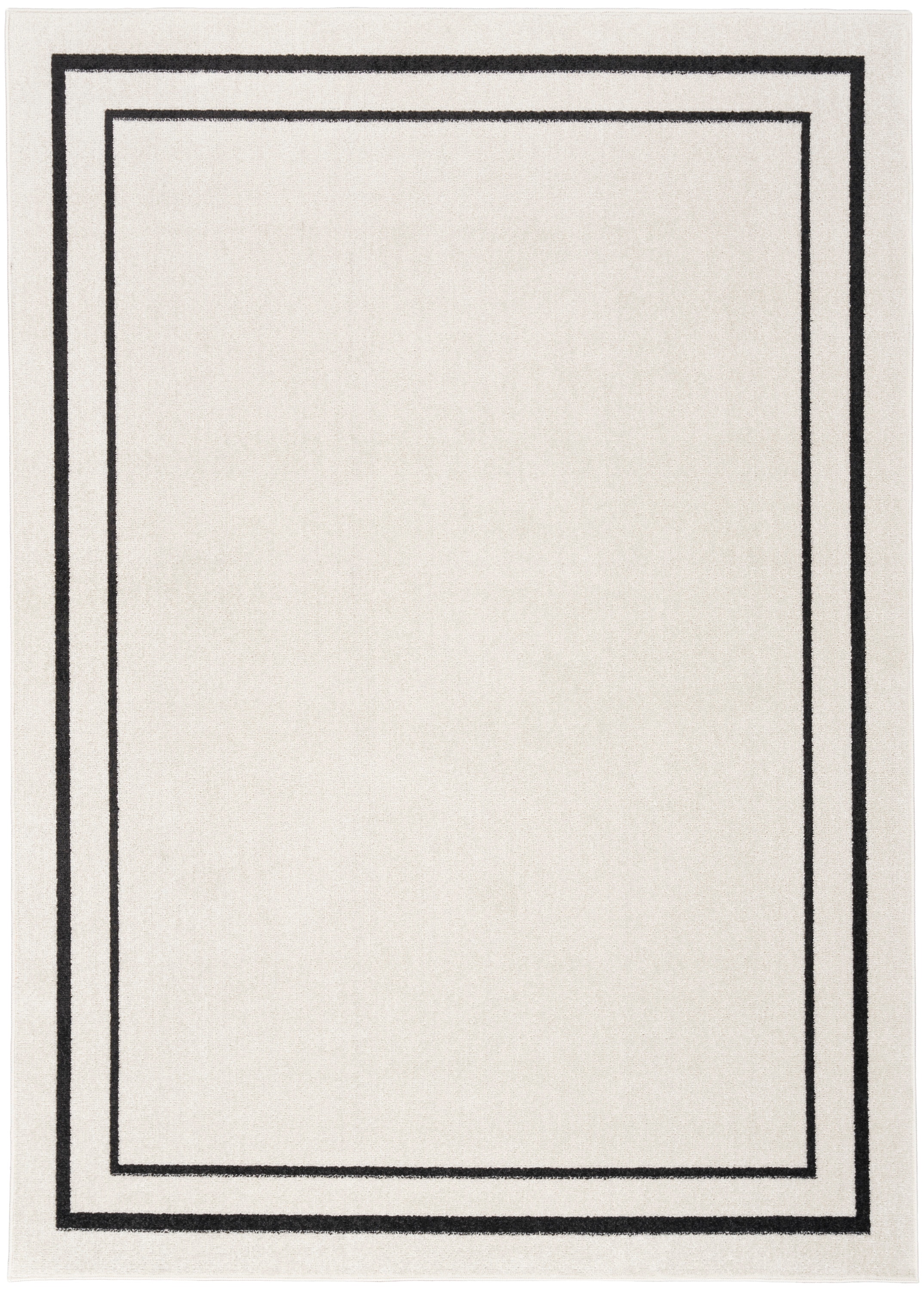 Nourison Home Area Rugs Essentials 5 x 7 Ivory Black Area Rug