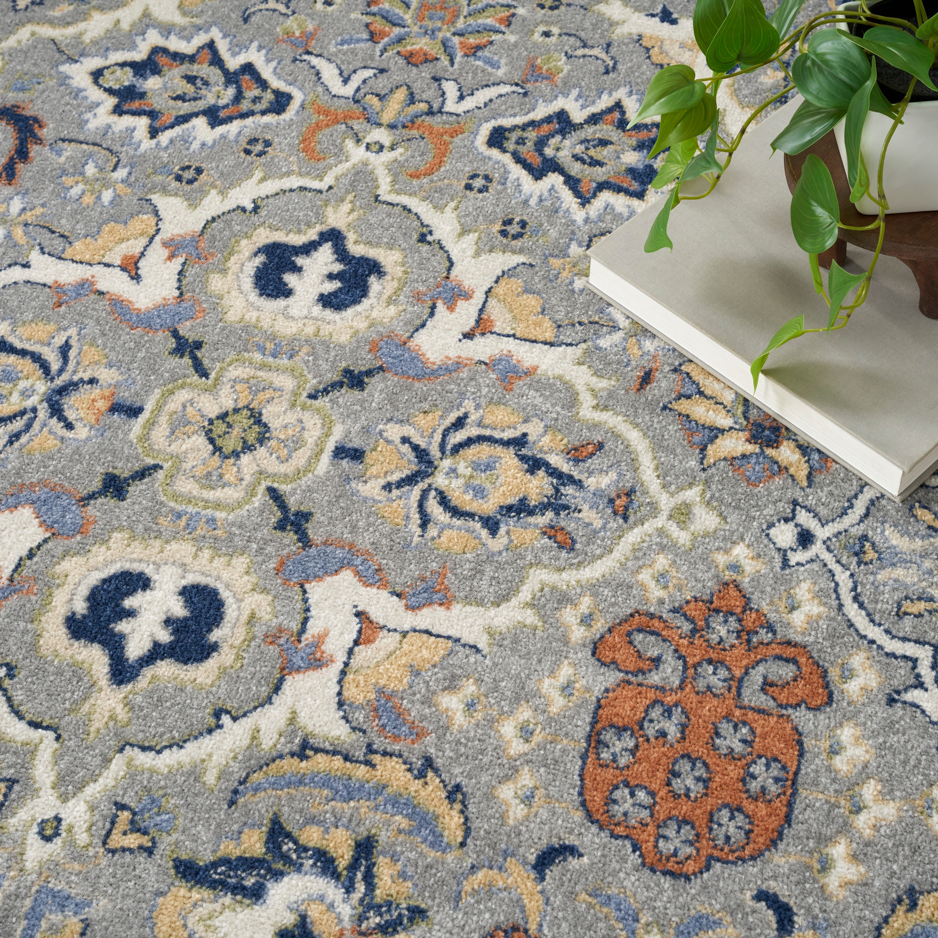 Nourison Home Area Rugs Nourison Allur 7' x 10' Grey