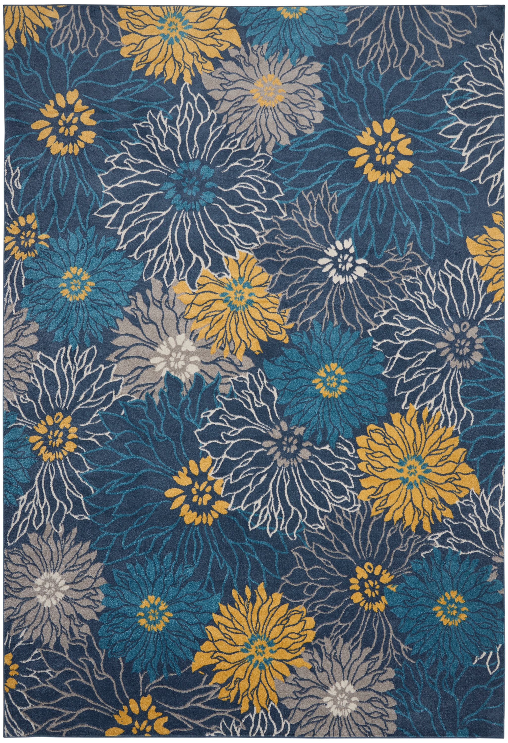 Nourison Home Passion PSN17 Blue Area Rug 