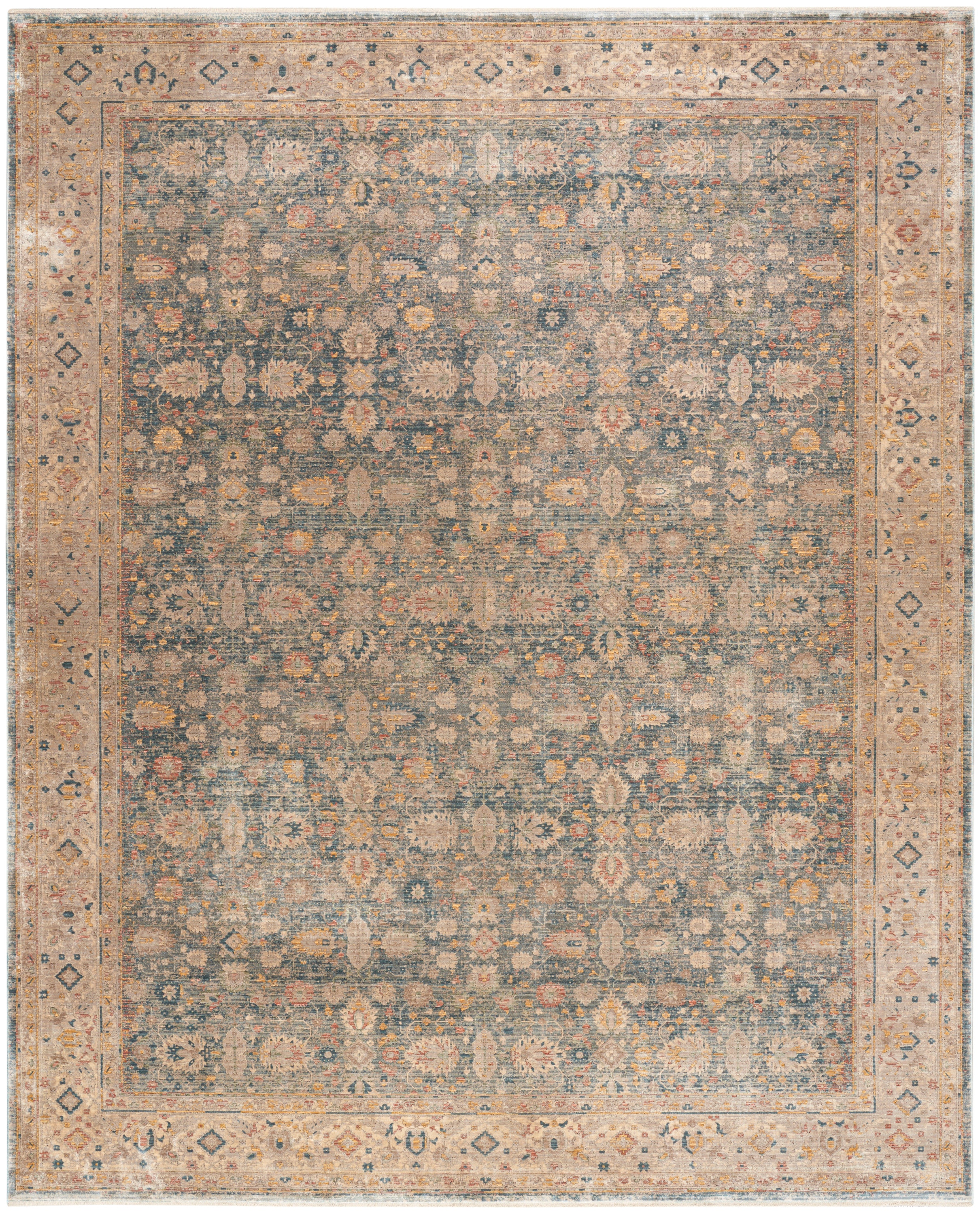  Luxurious LRS03 Ivory Blue Area Rug 