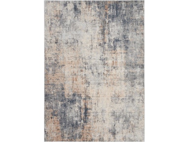 Nourison Home Area Rugs Rustic Textures RUS01 Grey and Beige 5'x7' Rustic  Area Rug 099446461889