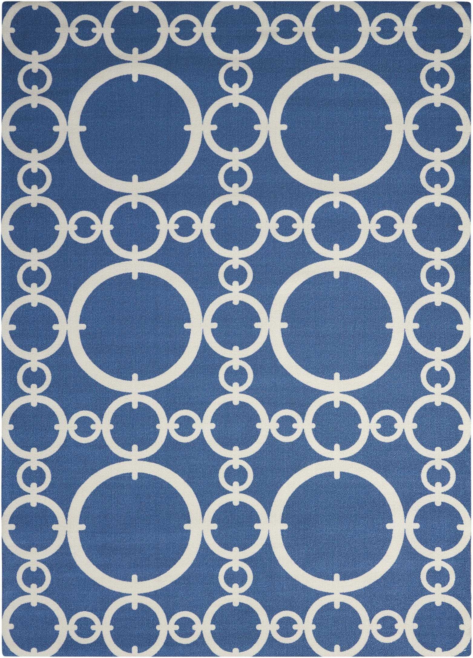 Waverly Outdoor Rugs Waverly Sun N Shade SND02 Dark Blue 5'x8' Area Rug  099446147684 - Archers Hall