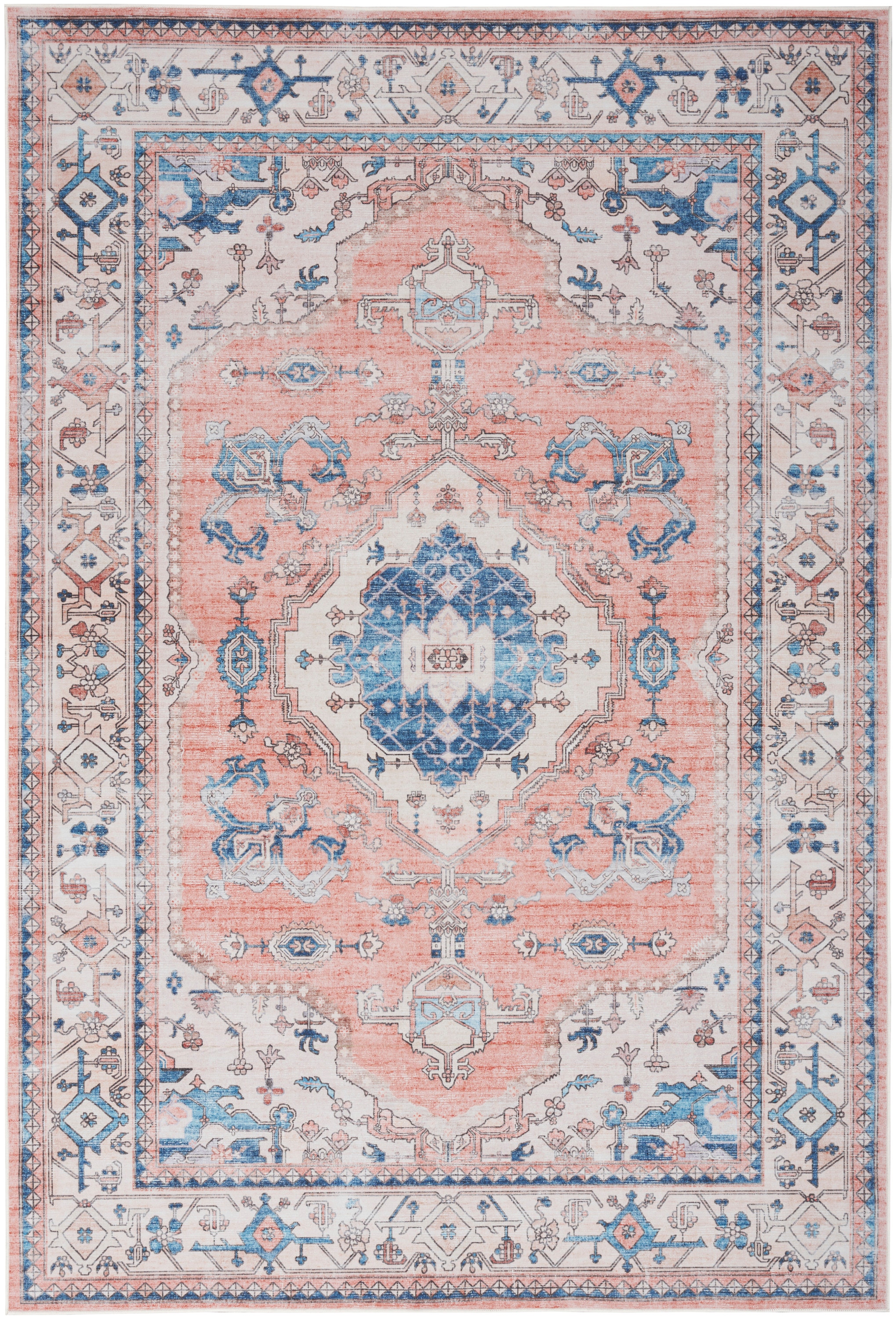 Nourison Home Area Rugs Fulton 8' x 10' Coral Area Rug 