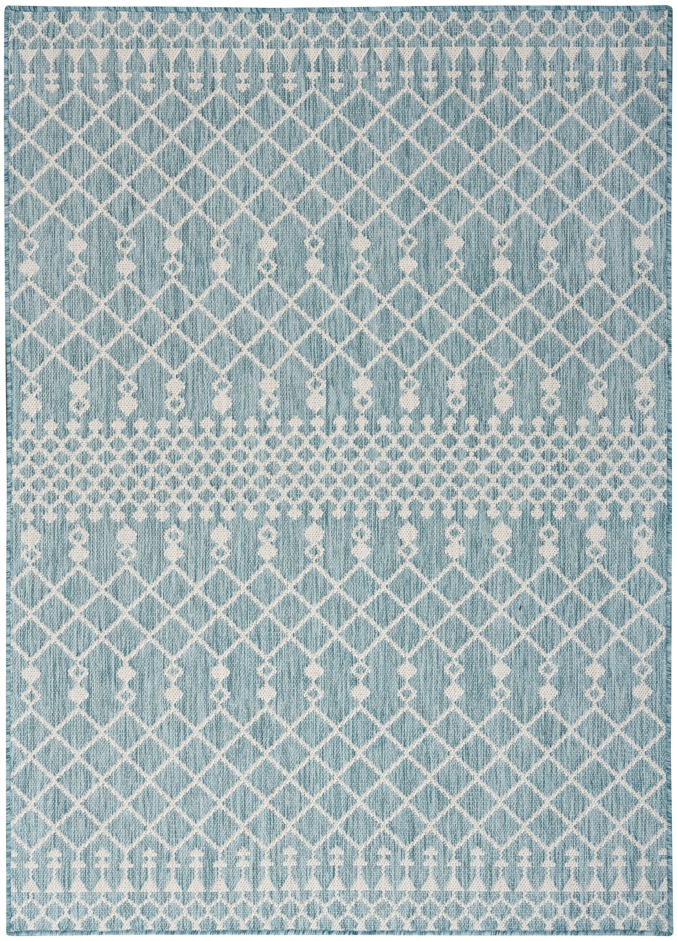 Nourison Home Positano POS02 Aqua Area Rug POS02 Aqua