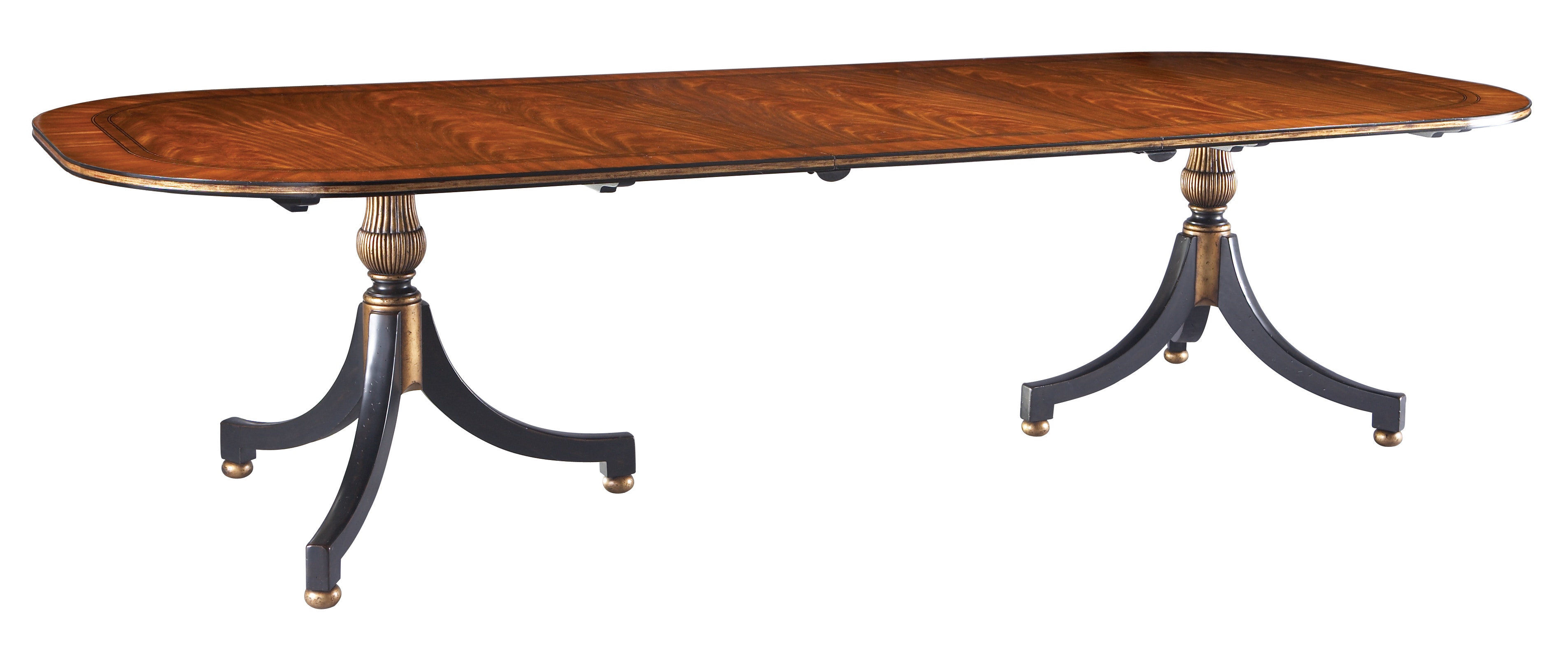 Lillian August for Hickory White Dining Room Wessex Double Pedestal Dining Table LA91013 Studio