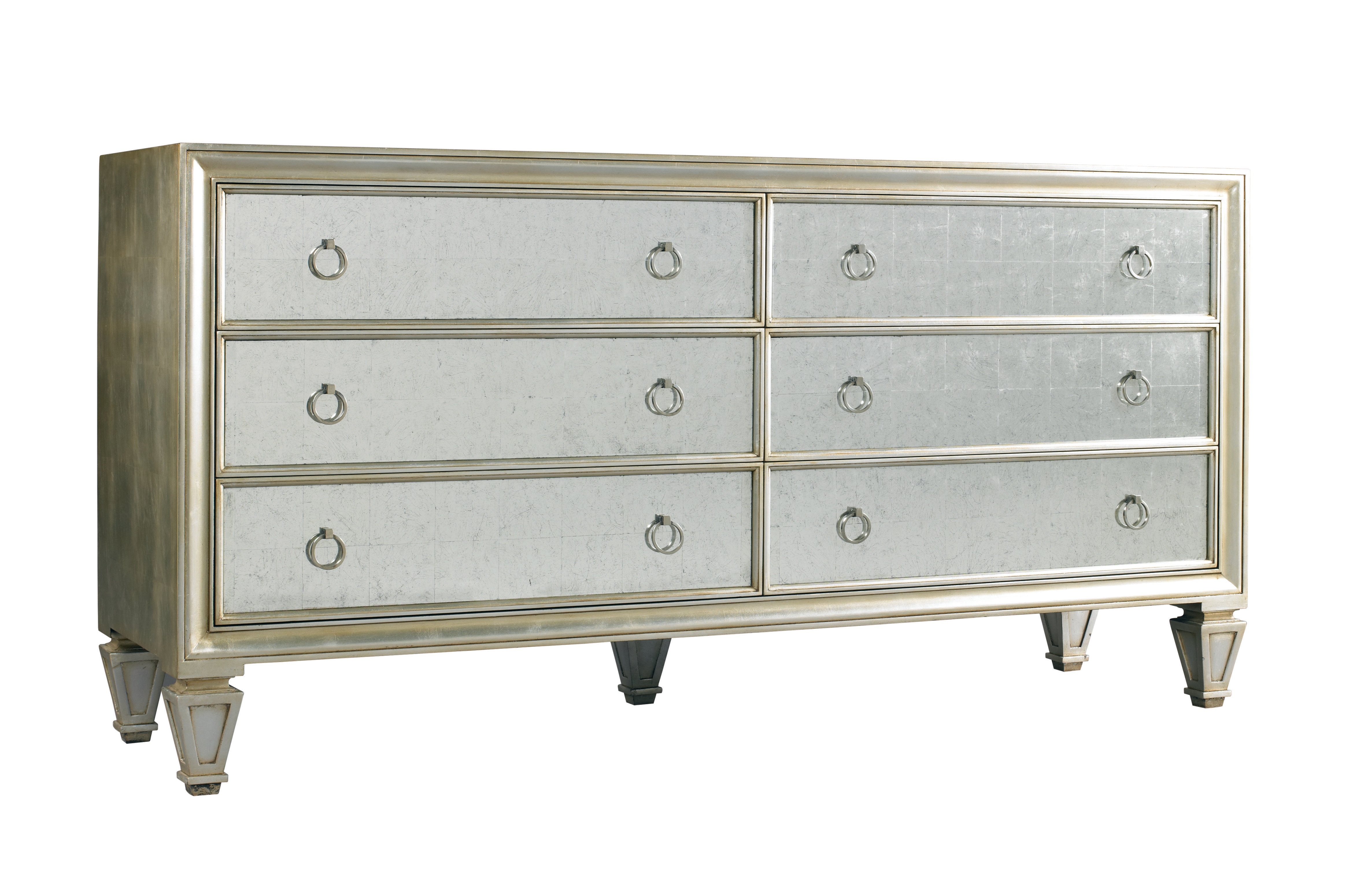 Lillian August for Hickory White Bedroom Blackwell Mirrored Dbl Ch