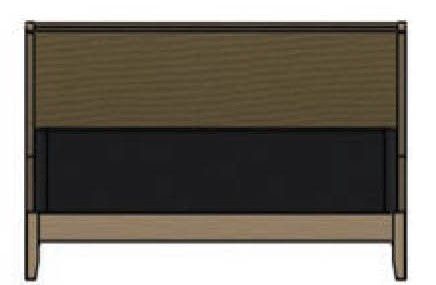 Adrienne Upholstered Bed with Rails