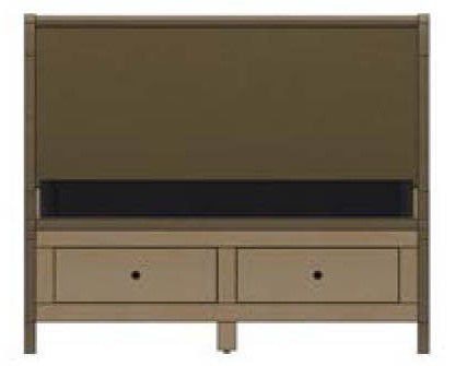 Adrienne Upholstered Bed with Drawers on End