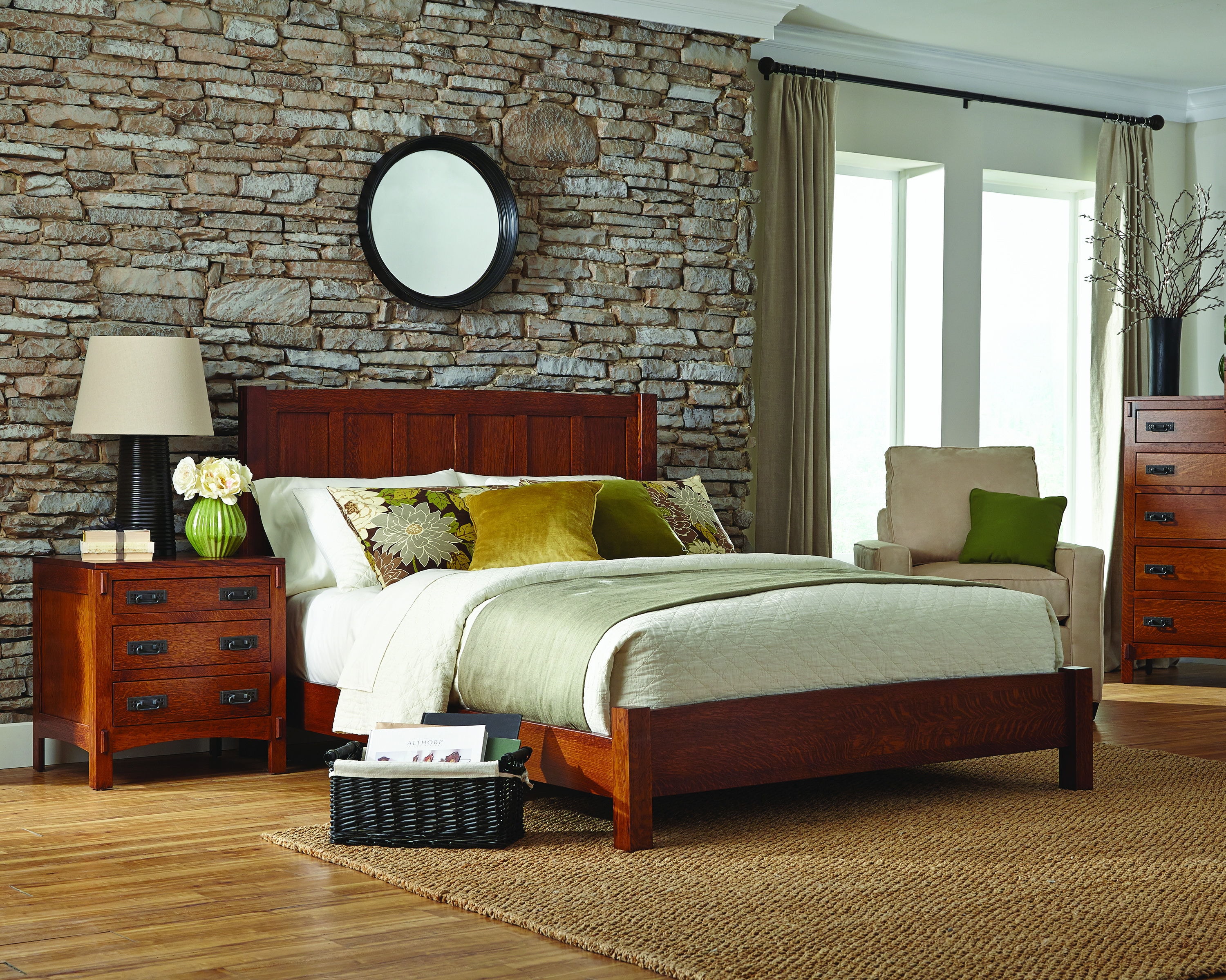 Palettes By Winesburg Bedroom American Craftsman Panel Bed