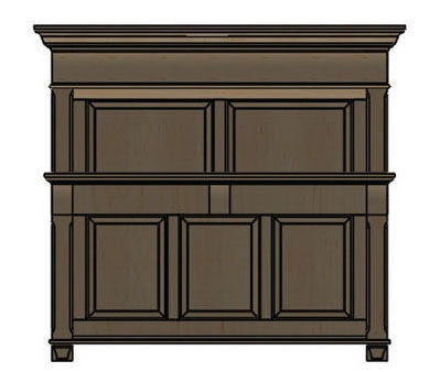Bartletts Island Panel Bed with High Footboard