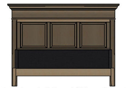Bartletts Island Panel Bed with Rails