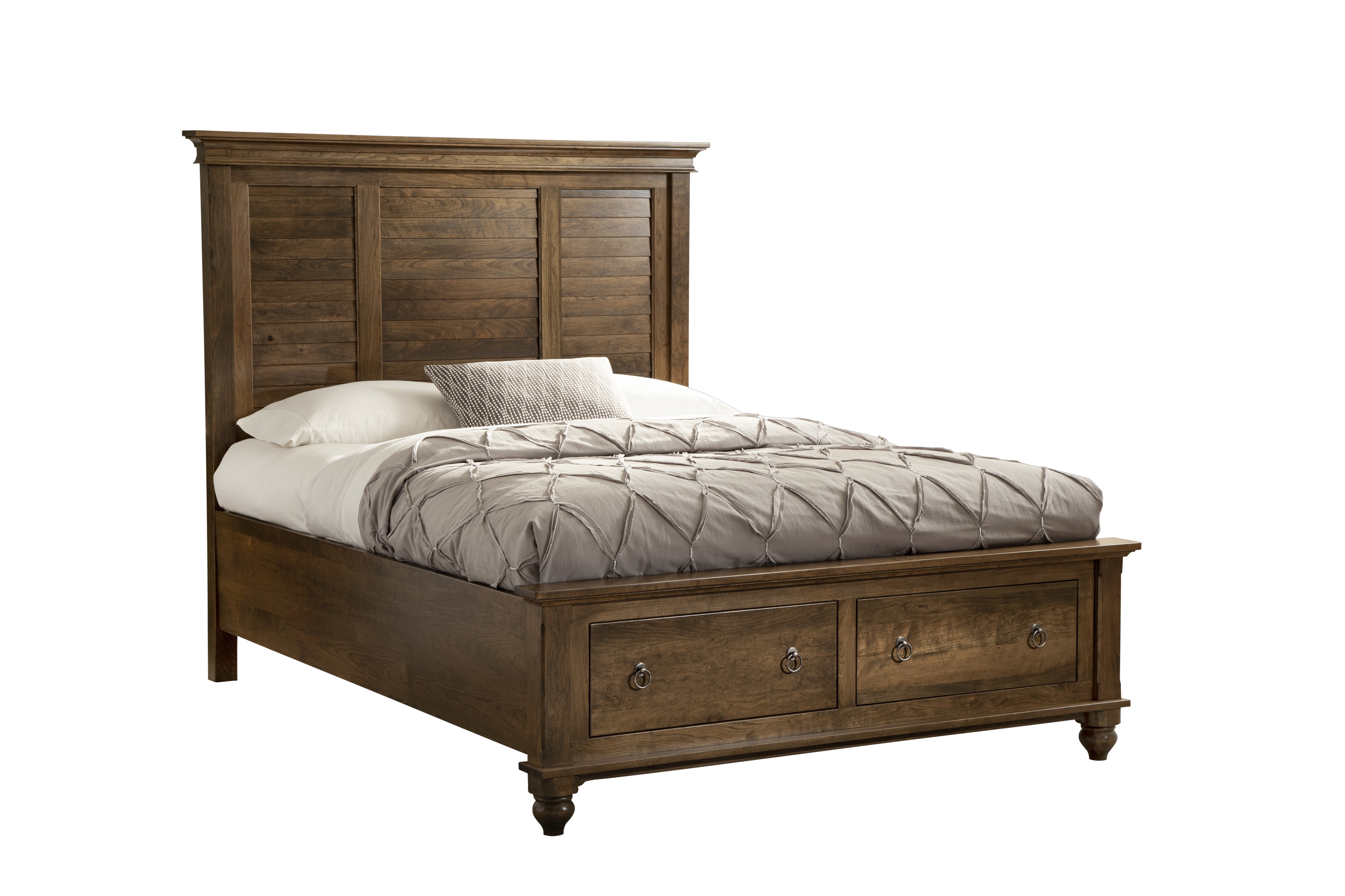 Palettes by Winesburg Bedroom Arched Panel Bed with Low Footboard