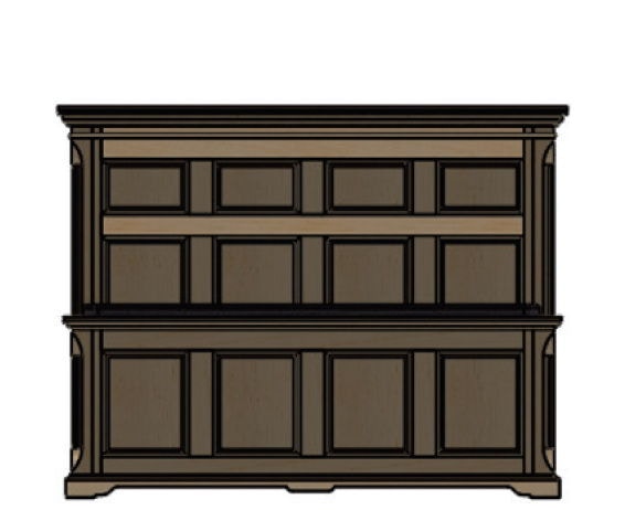 Palettes By Winesburg Bedroom Panel Bed With High Footboard 11412