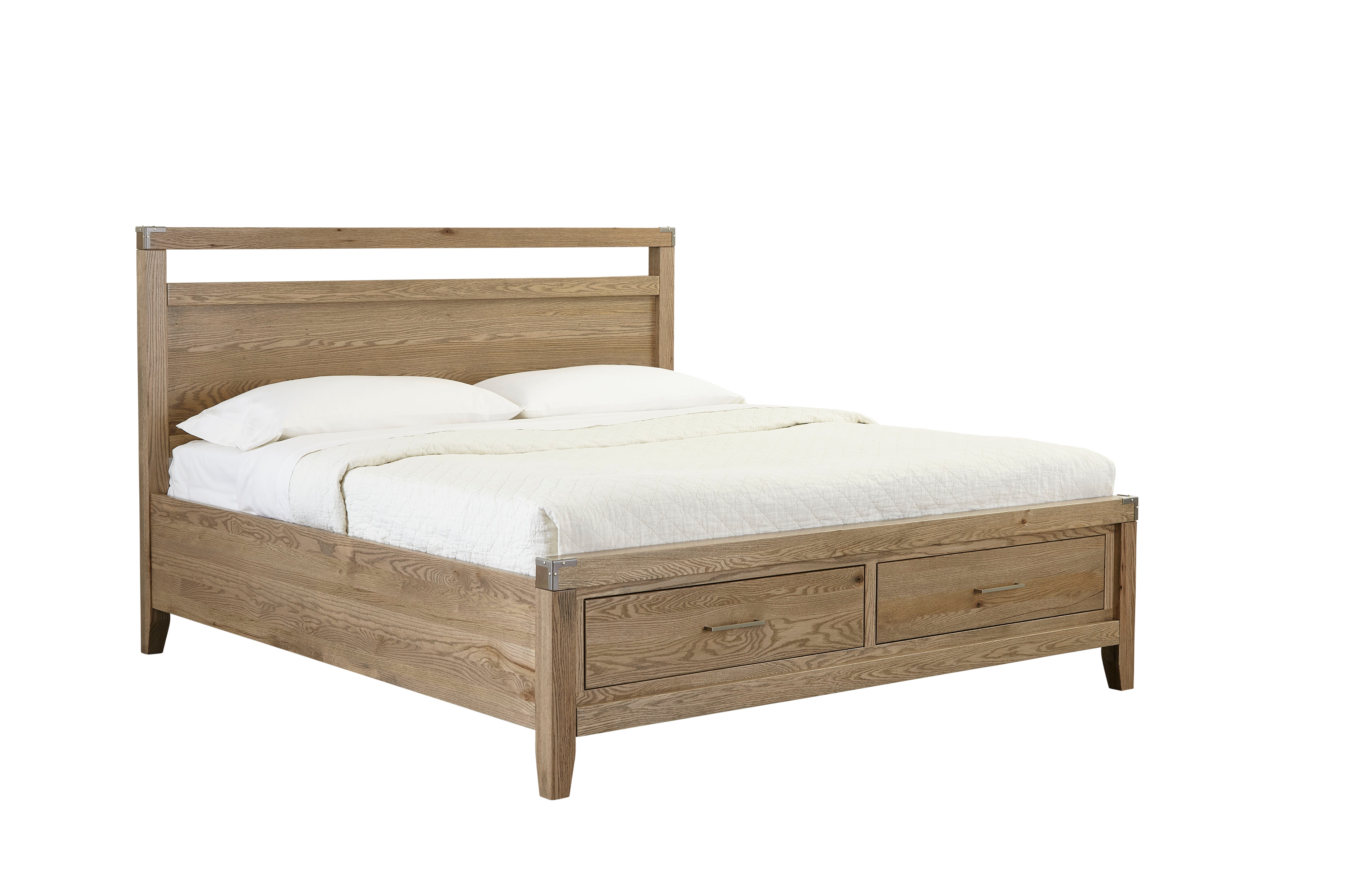 MAVIN Bedroom Panel Bed with Left Side Drawers Saybrook Panel Bed with