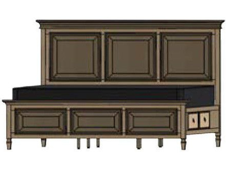 Vineyard Haven Panel Bed with Right Side Drawers PWGVDH06142