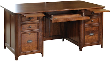 Yutzy Woodworking Home Office Harper Desk with Adjustable Standing