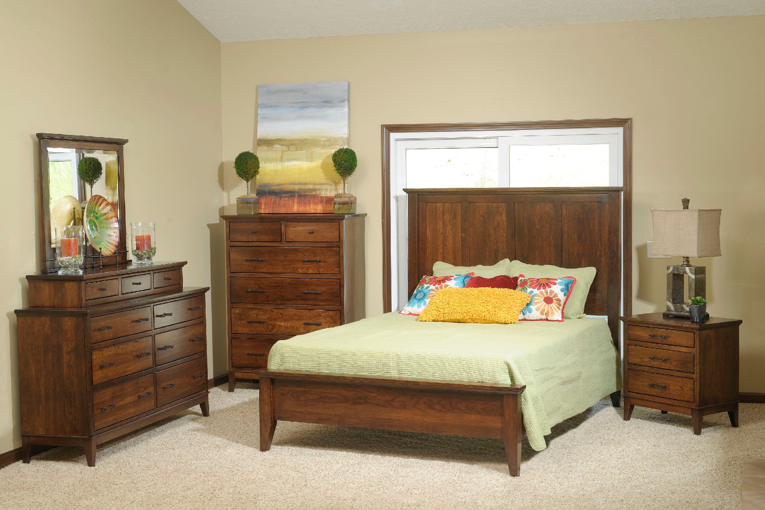 YUTZY WOODWORKING Bedroom Cortland Panel Bed 1909 Dewey Furniture