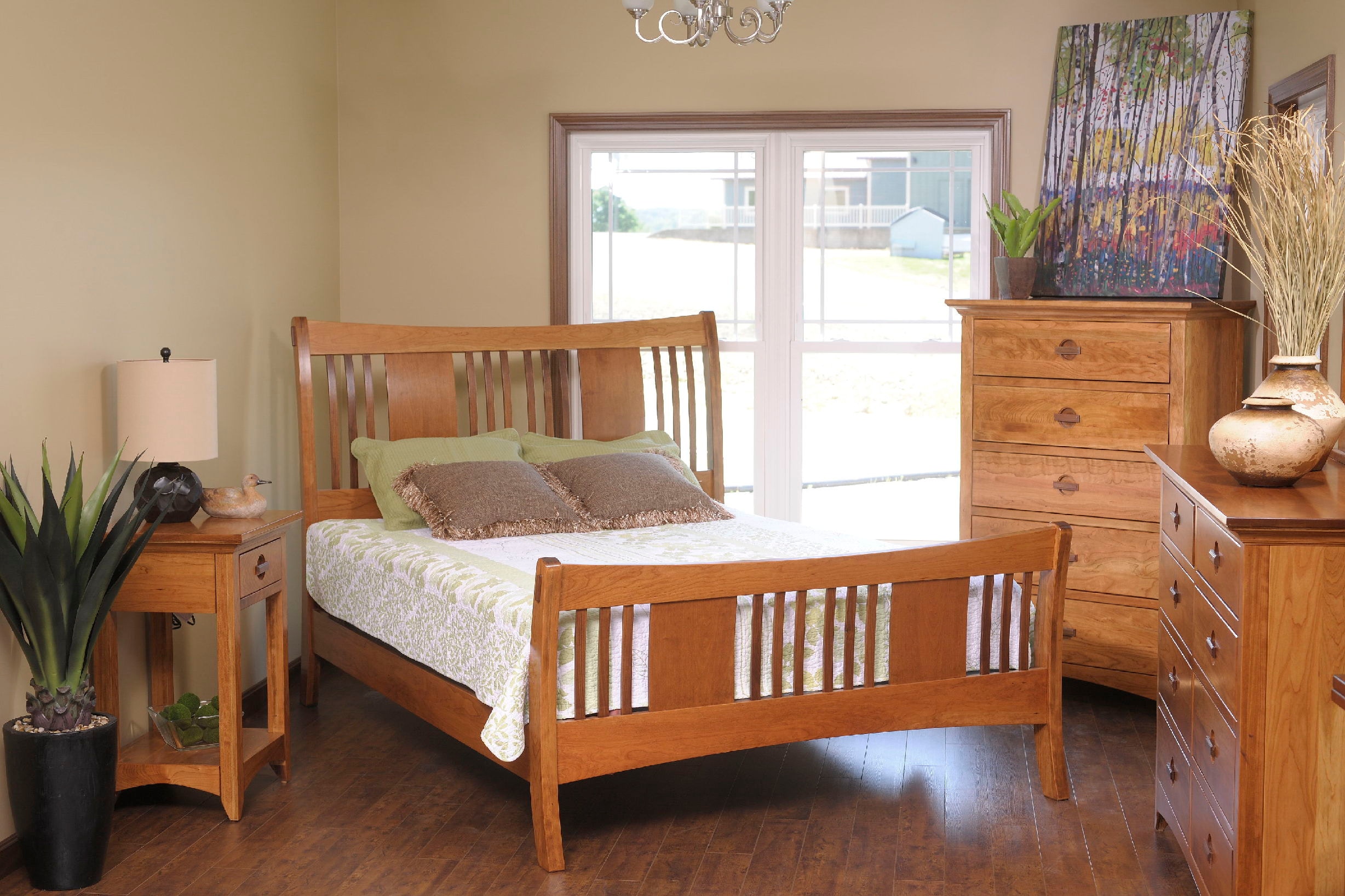 YUTZY WOODWORKING Bedroom Highlands Panel Bed 55119 