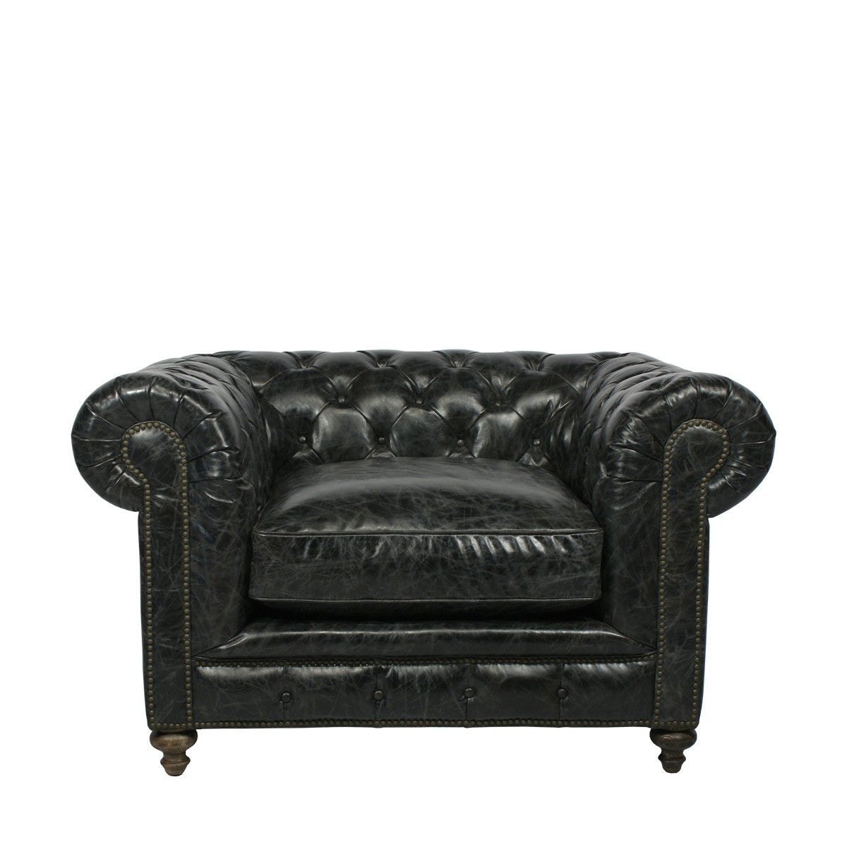 Curations Limited Living Room Cigar Club Leather Armchair 7841 3002 2 North Carolina Furniture