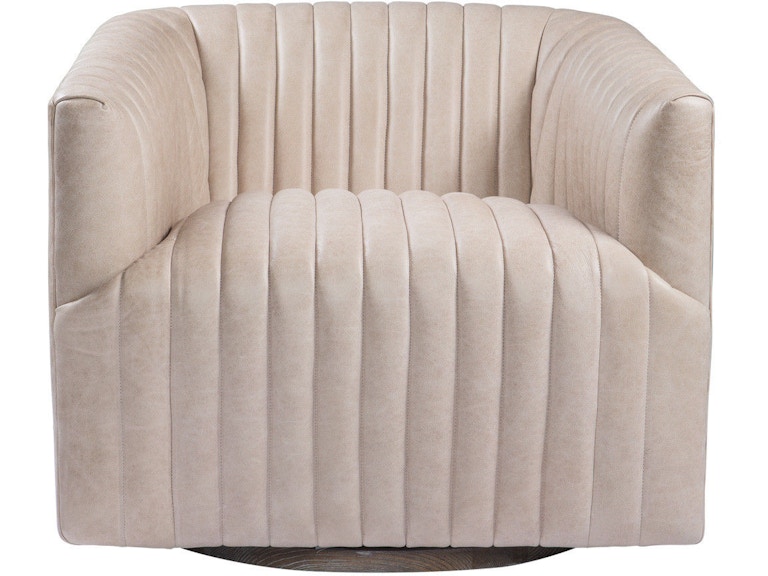 Curations Limited Living Room Sete Strip Leather Swivel Arm Chair Curations Limited Sete Strip Leather Swivel Arm Chair 7841 3044 Gnl