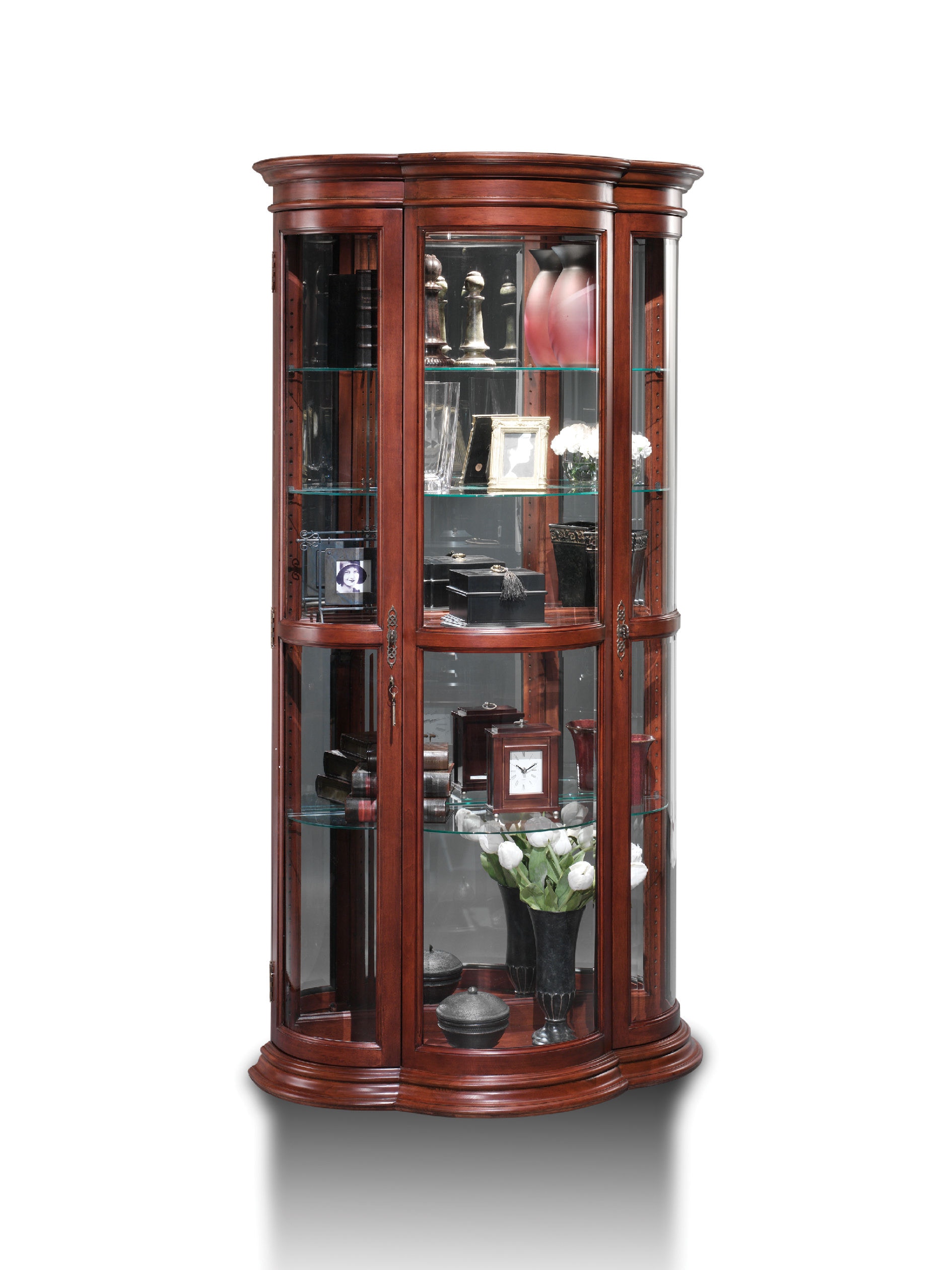 Jasper Cabinet Living Room Crescent Curio P604 00 Cricket S Home