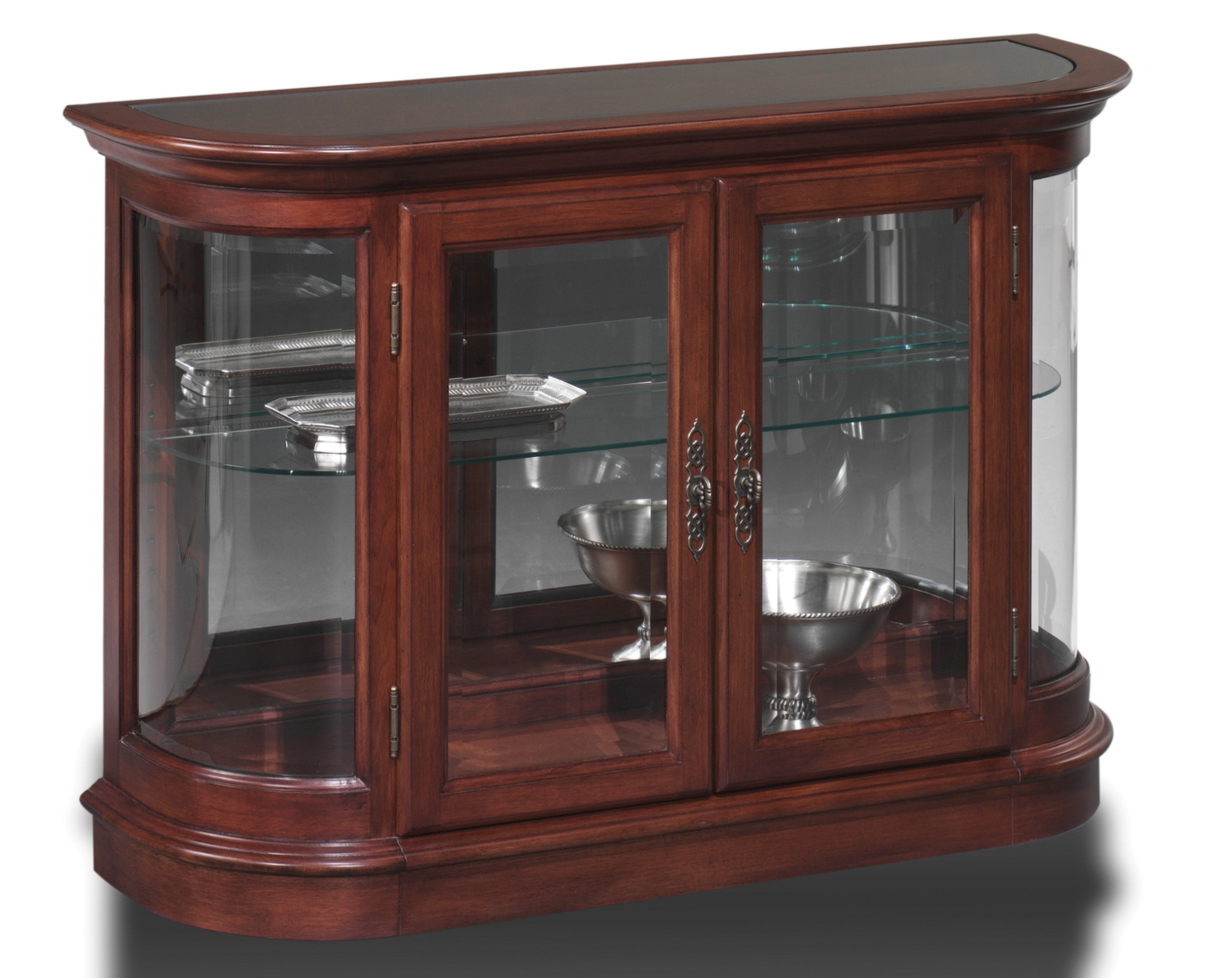 Jasper Cabinet Living Room Curio Console P605 00 Ridgemont