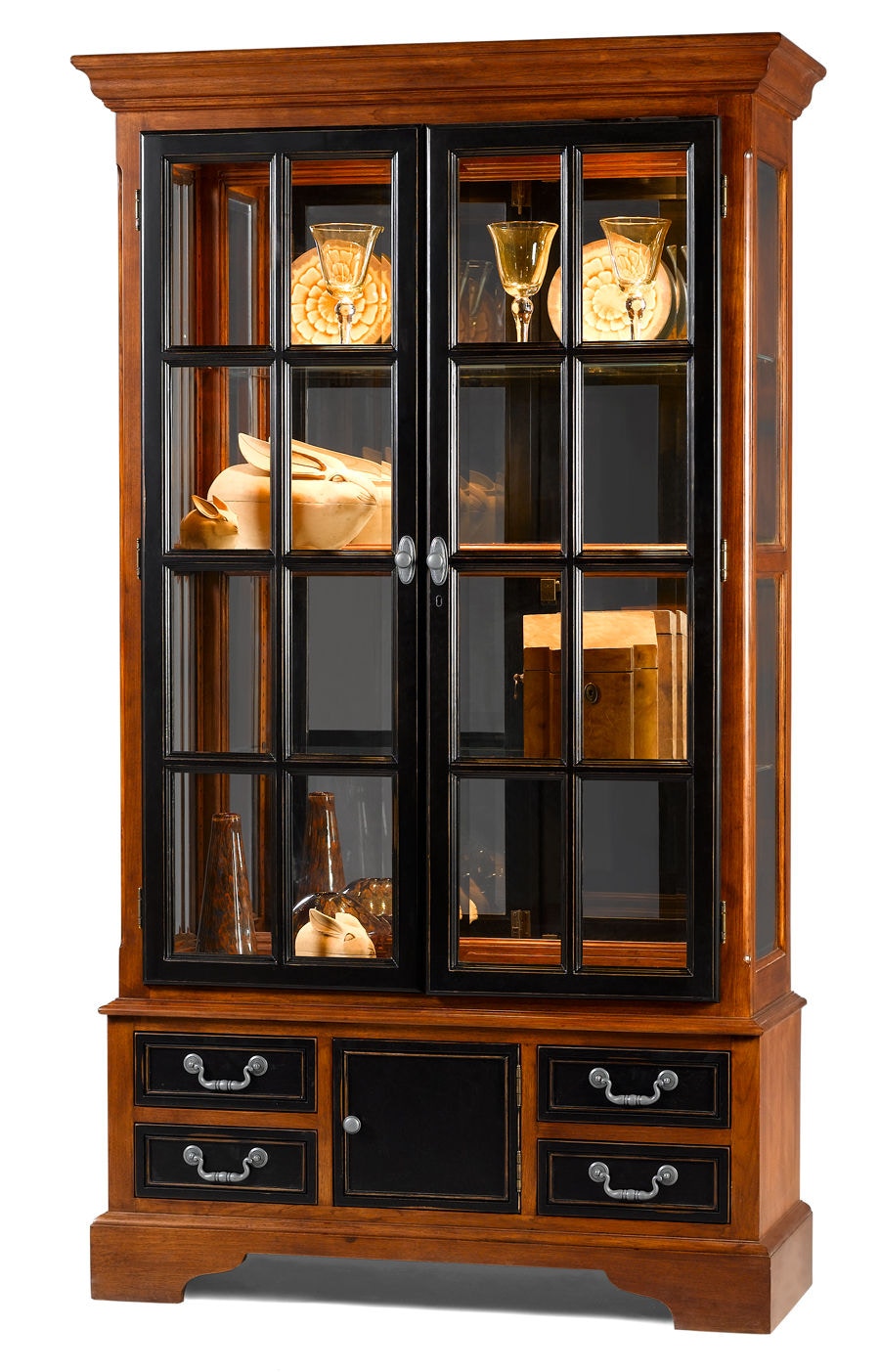 Jasper Cabinet Living Room Highlands Curio P613 03 Saxon Clark