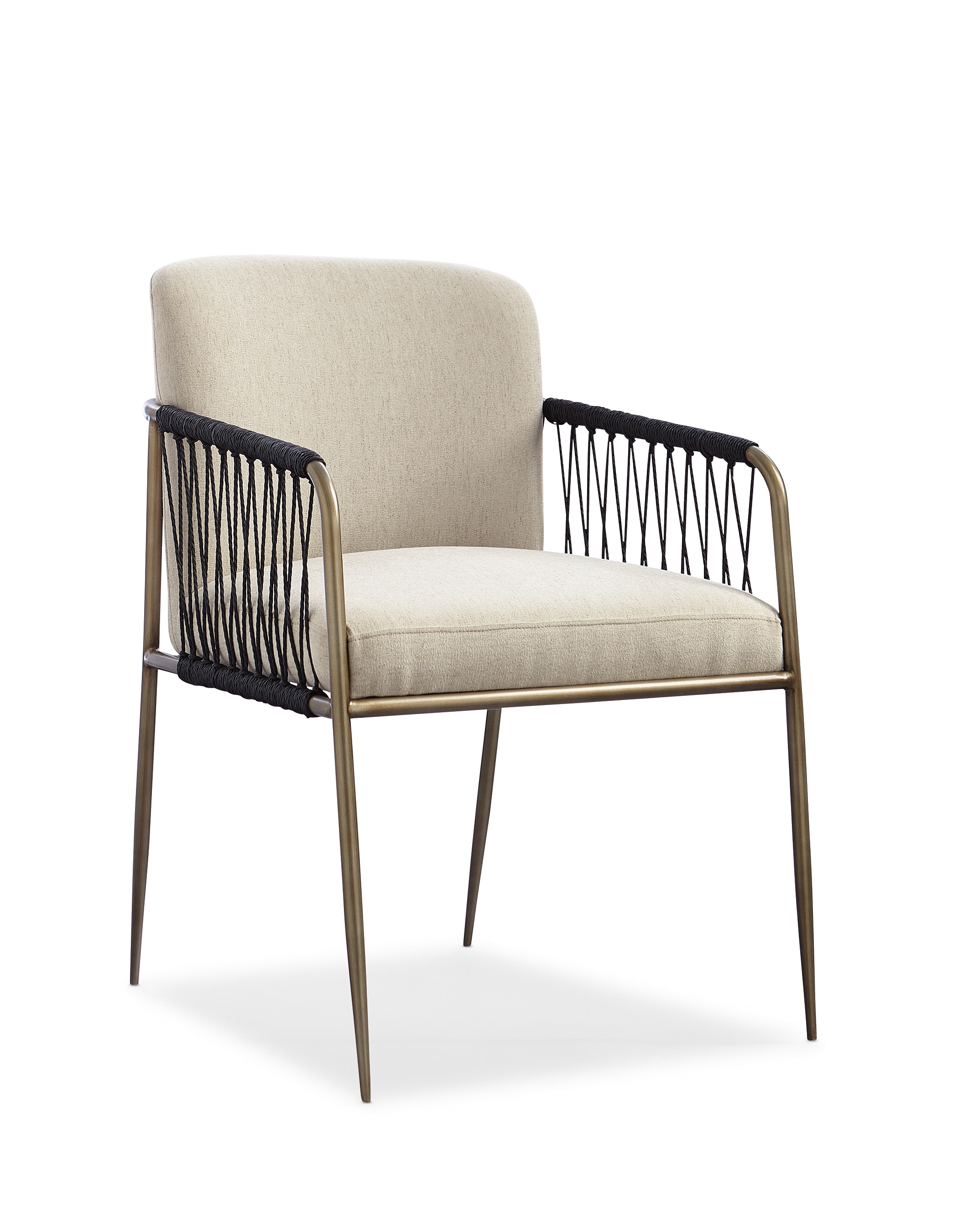 Modern woven best sale dining chair