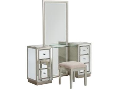 Accents by Andy Stein Vanity Mirror and Stool 13718