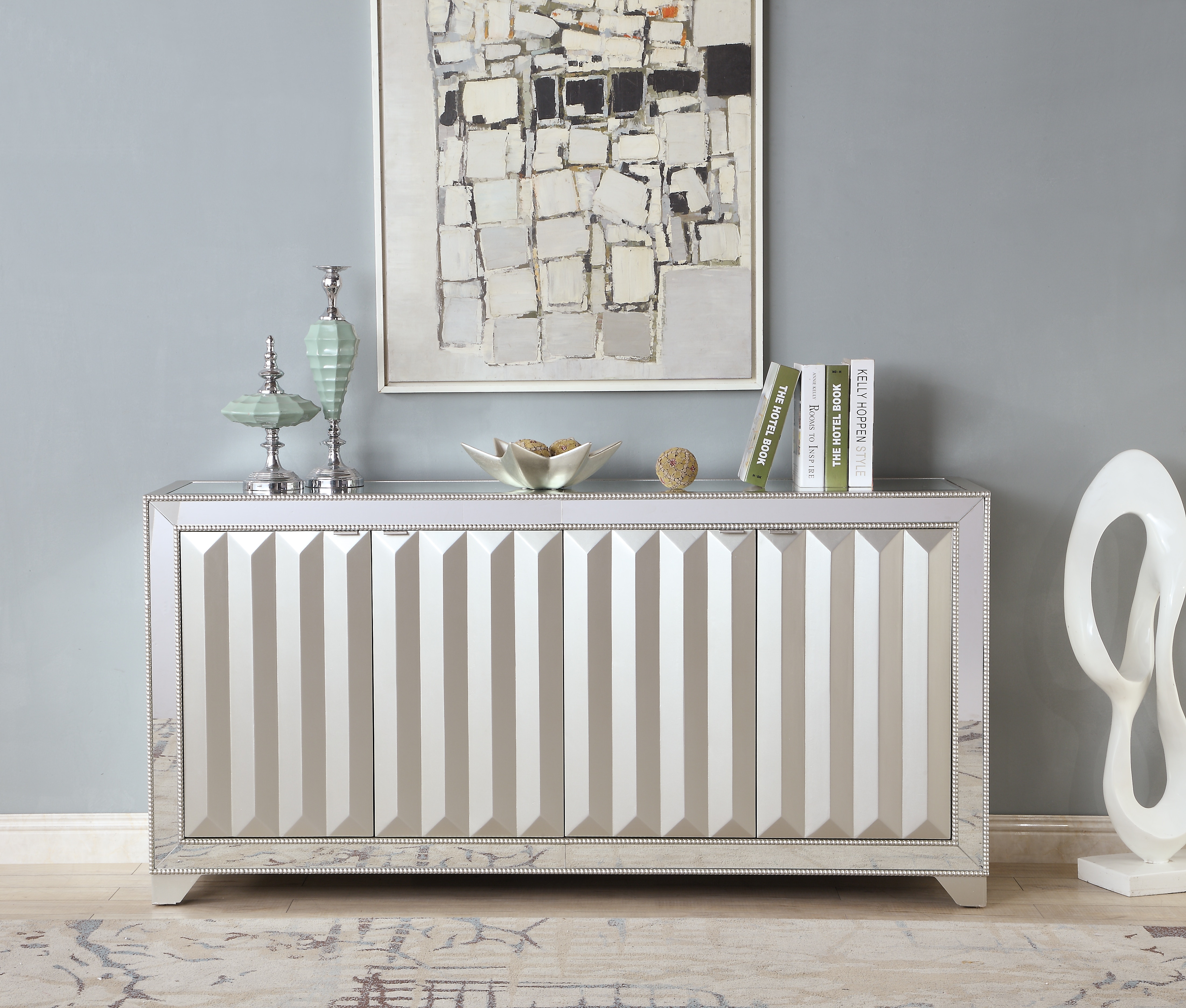 Elyza on sale credenza mirrored