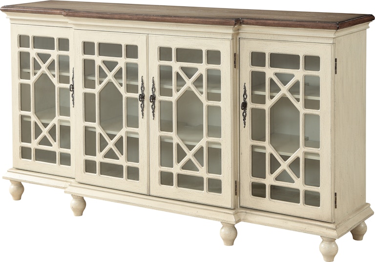 Coast2Coast Home Millie 4 Door Sideboard Credenza with Chippendale Fretwork 22580