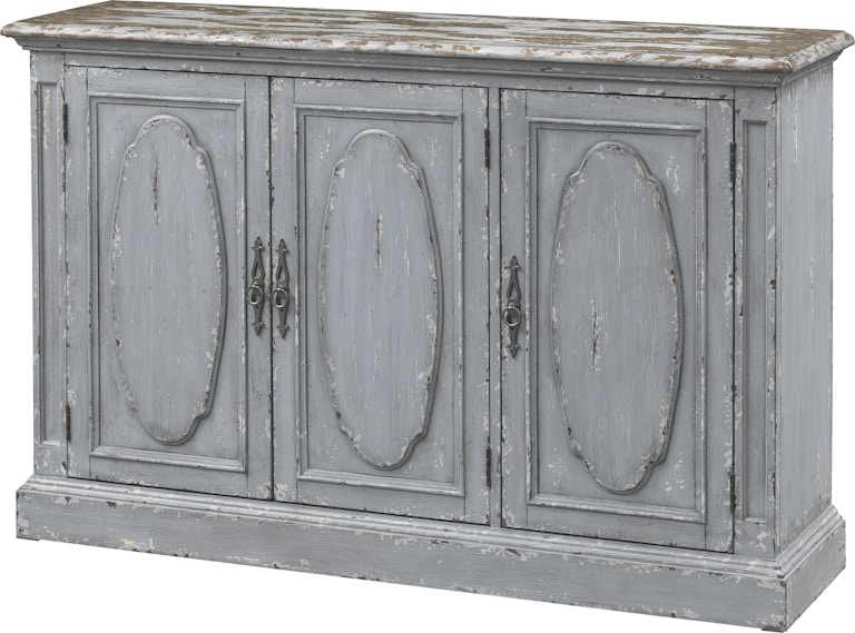 Coast2Coast Home Sutton Pauline Distressed Finish Sideboard Credenza Cabinet with 3 Doors 40203