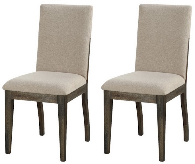 Coast2Coast Home Aspen Court Estes Straight Back Upholstered Side Dining Chairs - Set of 2 40274