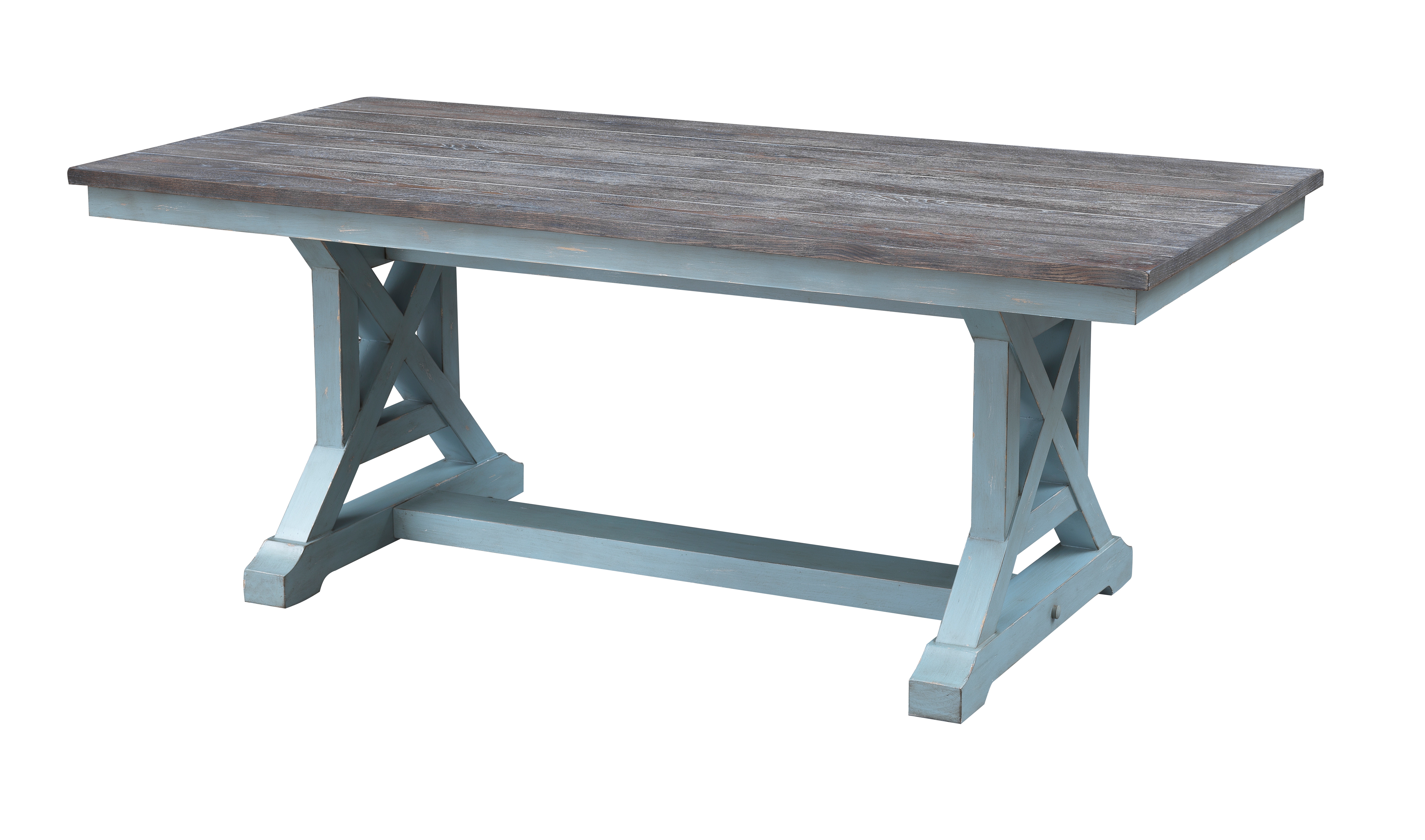 Coast2Coast Home Casual Dining Wharf Hand Painted Plank Style Top
