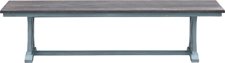 Coast2Coast Home Bar Harbor Wharf Hand Painted Plank Style Top Side Dining Bench 40297
