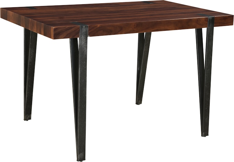 Coast2Coast Home Bradley Martin Solid Wood Top Dining Table with Iron Gunmetal Finish Legs 44602