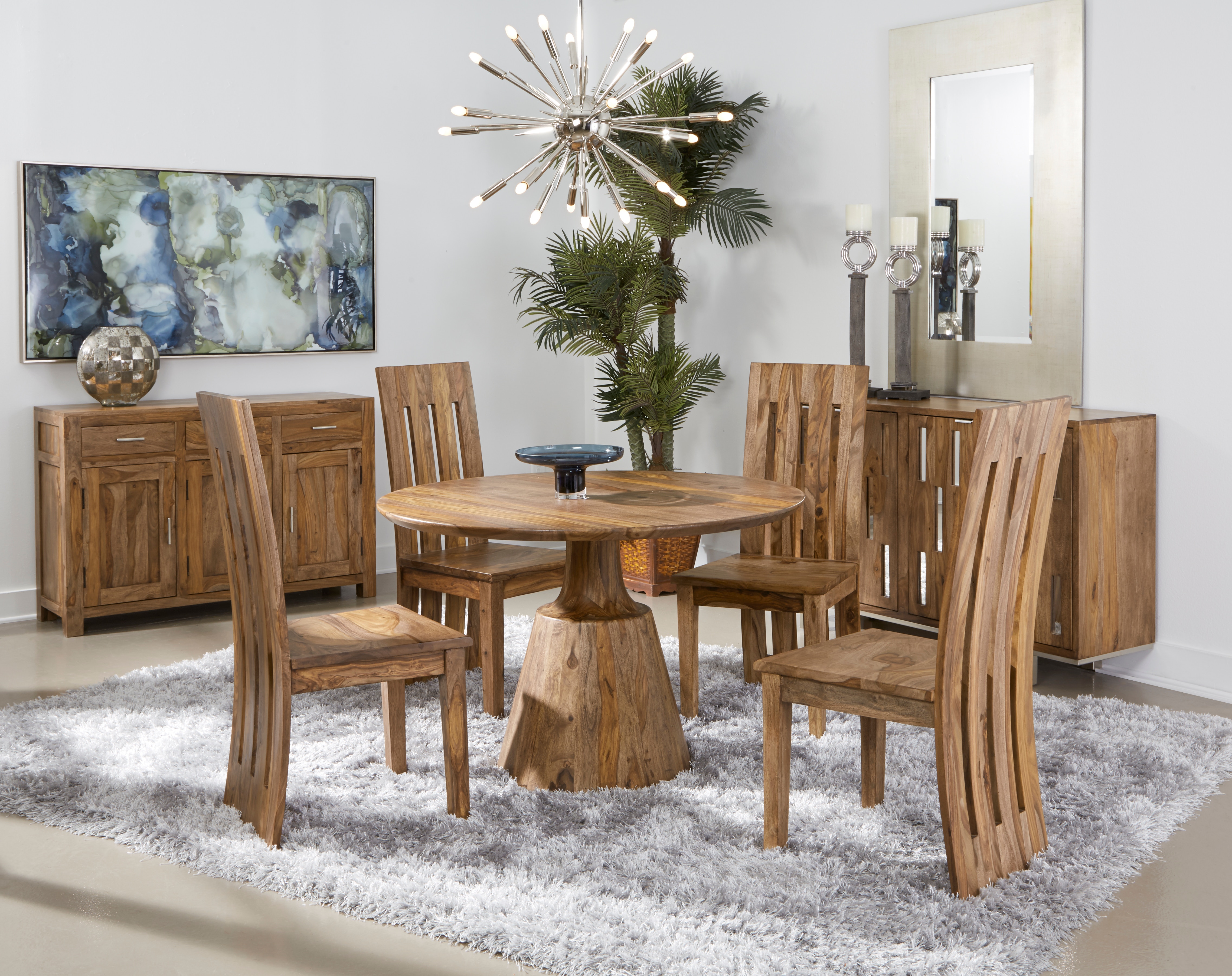 Coast2Coast Home Casual Dining Welby Solid Wood Round Dining Table with