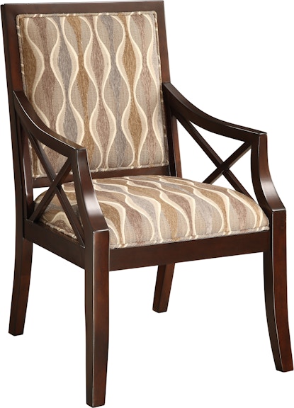 Coast2Coast Home Axton Upholstered Accent Chair with Retro Design Fabric 46234
