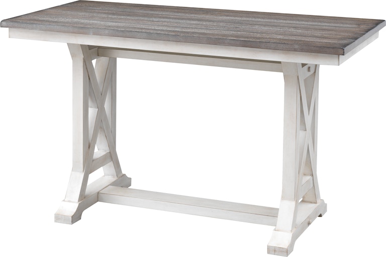 Coast2Coast Home Bar Harbor II Landings Counter Height Dining Table with Plank Style Top and Trestle Base 48106