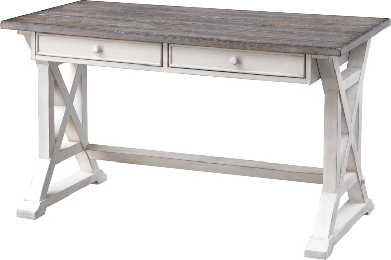 Coast2Coast Home Duncan 2 Drawer Writing Desk with Plank Style Top and Trestle Base 48112 48112
